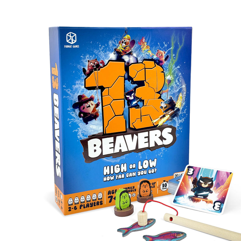 13 Beavers: Fun Family Board Game for Ages 7+ 2-6 Players | Best New Board Games for Kids, Teens and Adults