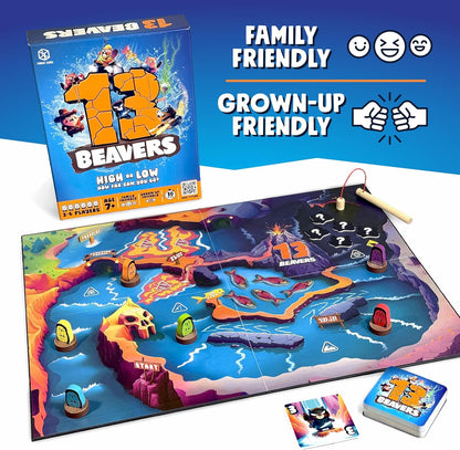 13 Beavers: Fun Family Board Game for Ages 7+ 2-6 Players | Best New Board Games for Kids, Teens and Adults