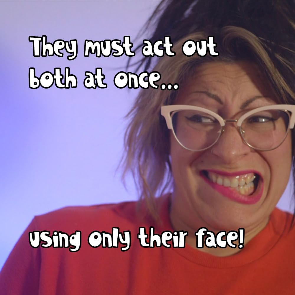 Two Faced Game Adult Edition. Extreme charades for your face. Funny adult party game. The king of games for adults!