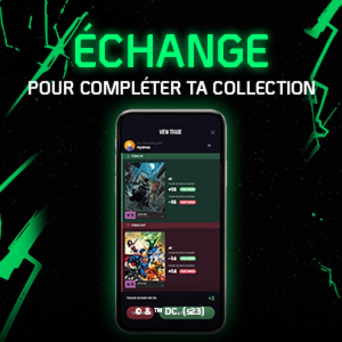 Hro 10041050-0001 DC Hybrid Trading Card Chapter 4 The Flash-4-Pack, Schwarz