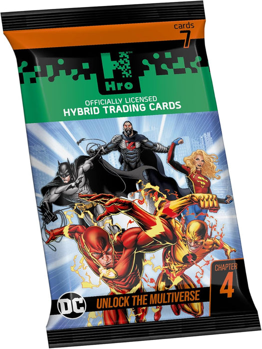 Hro 10041050-0001 DC Hybrid Trading Card Chapter 4 The Flash-4-Pack, Schwarz