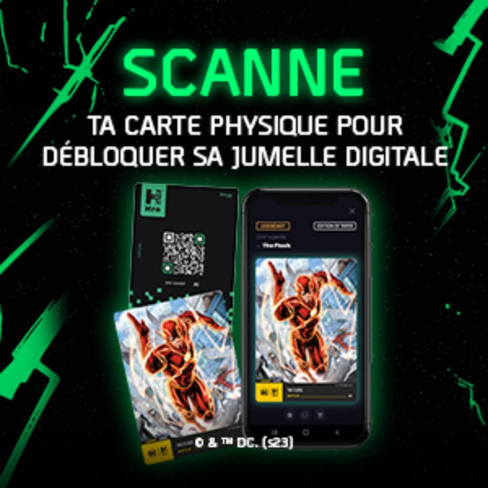 Hro 10041050-0001 DC Hybrid Trading Card Chapter 4 The Flash-4-Pack, Schwarz