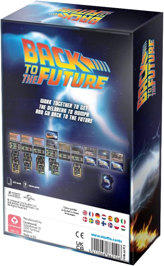 Shuffle Games Retro | Back To The Future Card Game | Up To 4 Players | Great Gift For Kids Aged 8+