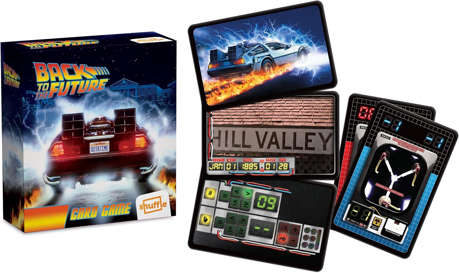 Shuffle Games Retro | Back To The Future Card Game | Up To 4 Players | Great Gift For Kids Aged 8+