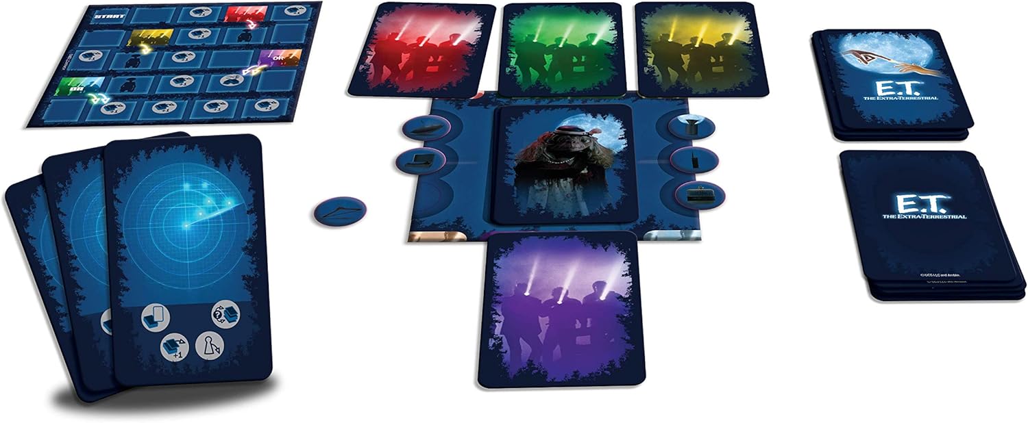Shuffle ET Juego de Cartas, Color, único (Cartamundi Retro E.T Card Game
