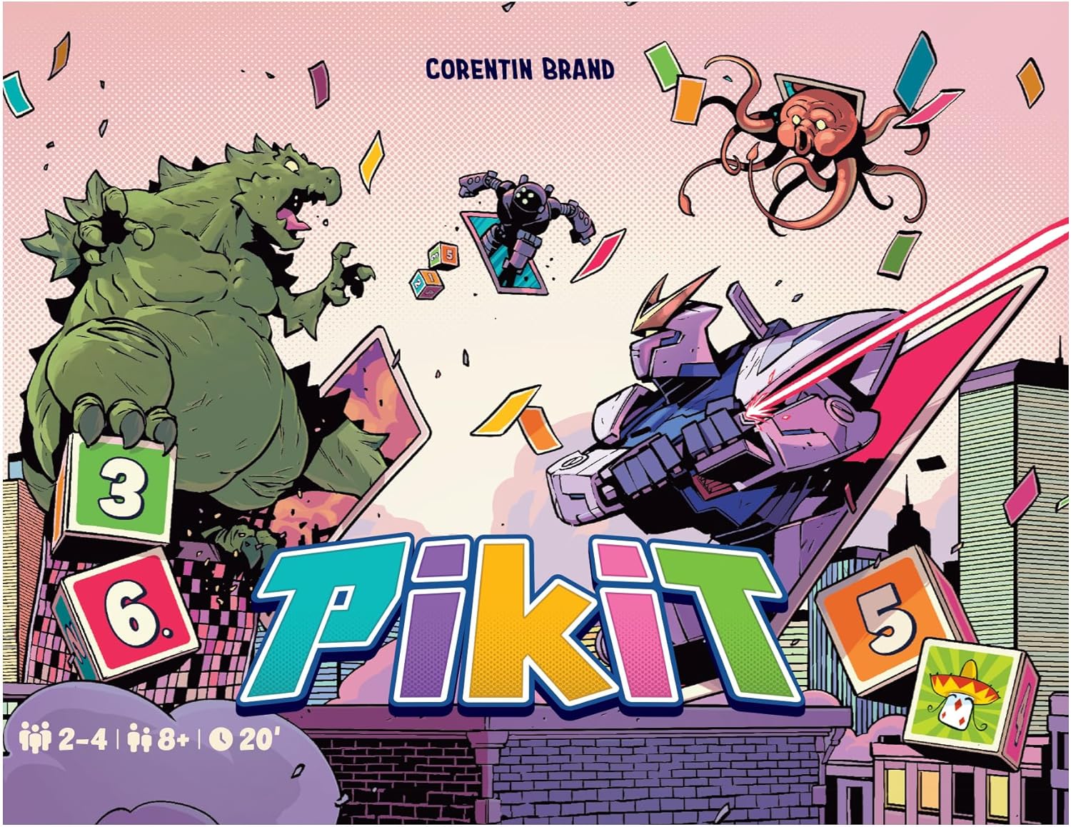 Repos Production | Pikit | Strategic Card Game | Ages 8+ | 2-4 Players | 10 Minutes Playing Time