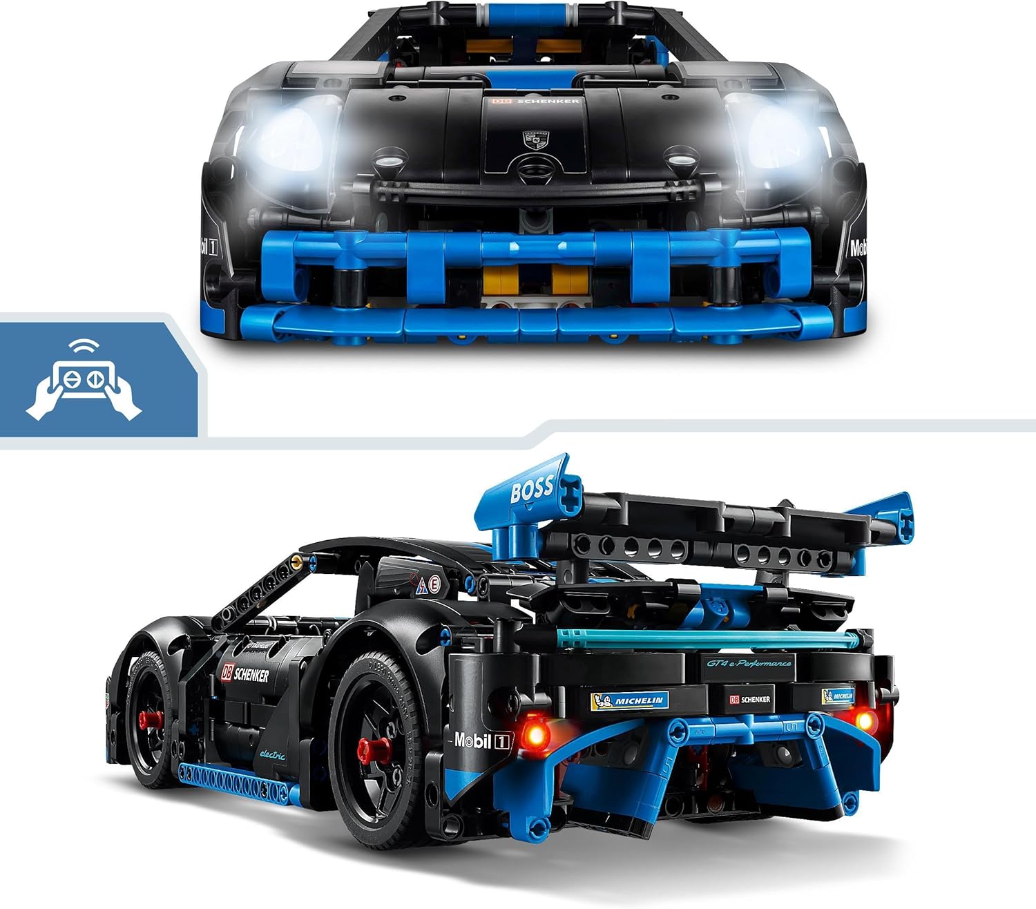 LEGO Technic Porsche GT4 e-Performance Race Car Toy for 10 Plus Year Old Boys & Girls, Model Vehicle with Remote Control Action, Kids' Bedroom Decoration, Birthday Gift Idea 42176
