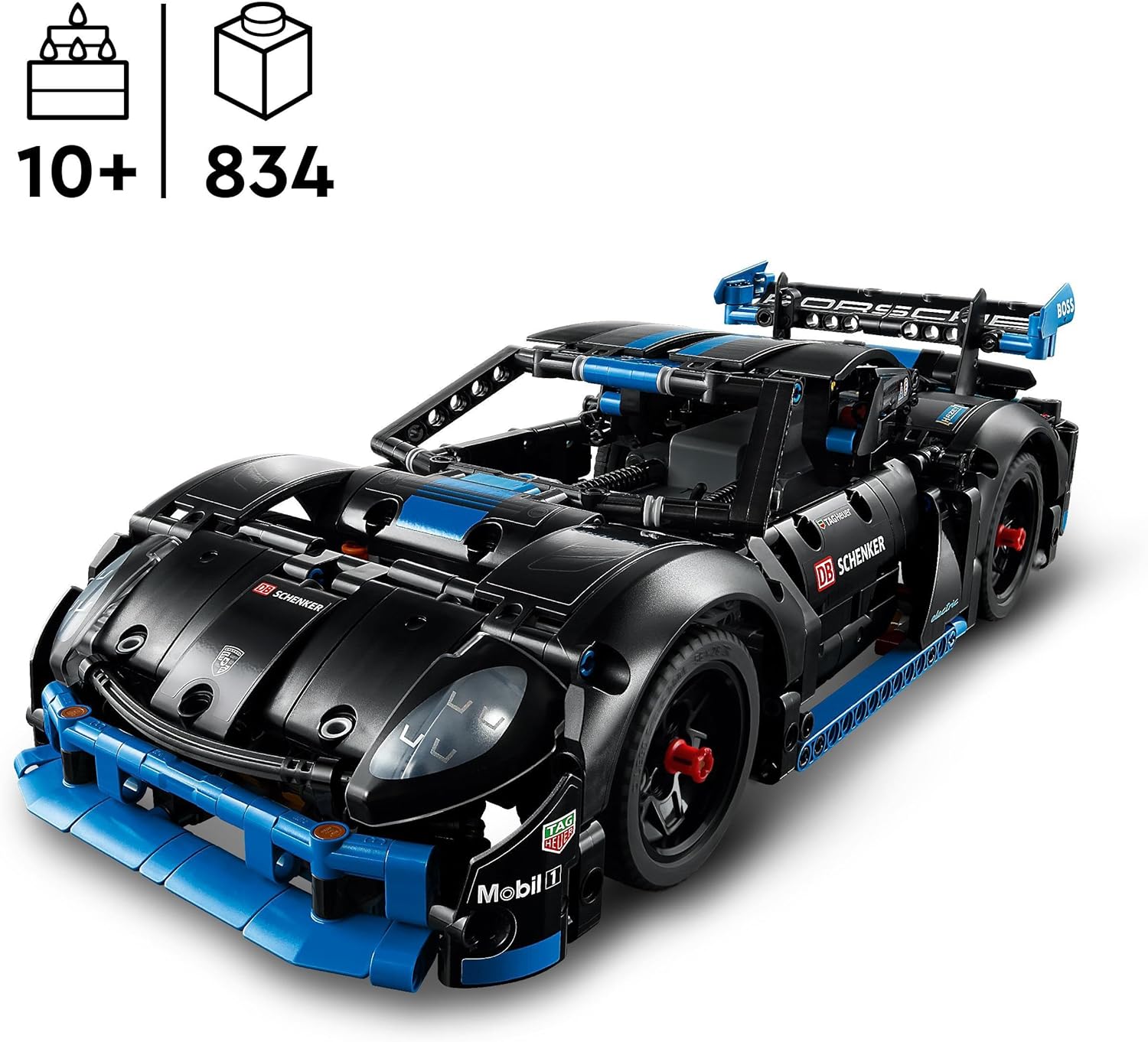 LEGO Technic Porsche GT4 e-Performance Race Car Toy for 10 Plus Year Old Boys & Girls, Model Vehicle with Remote Control Action, Kids' Bedroom Decoration, Birthday Gift Idea 42176
