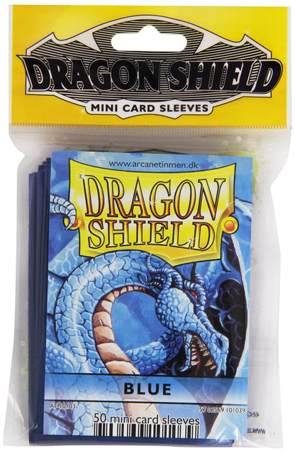 Dragon Shield 10103 Sleeves: Mini (10) Blue Card