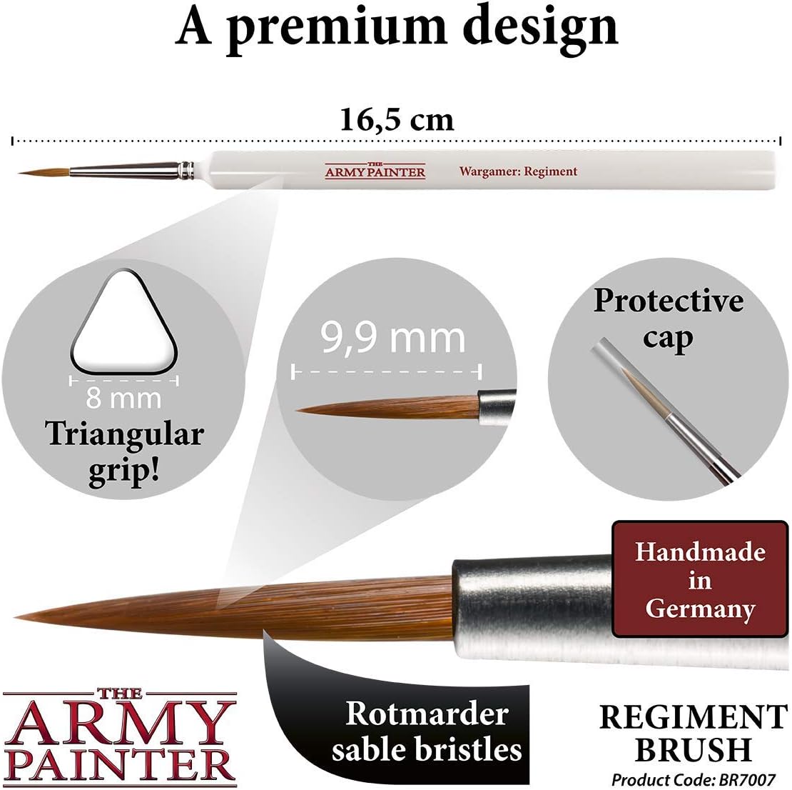 The Army Painter BR7007, White, Silver, Brown