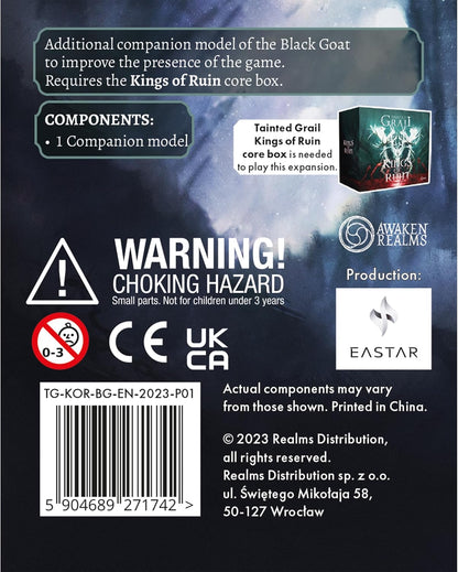 Awaken Realms Tainted Grail: Kings of Ruin Black Goat Miniature Upgrade - Enhance Your Game Experience! Ages 14+, 1-4 Players, 2-3 Hour Playtime, Made