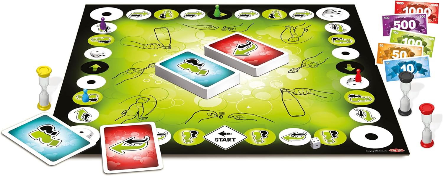 Tactic 54017 Wanna Party Challenge-A Task-Setting Game with a Difference-Bet on Who Can Do What,Blue