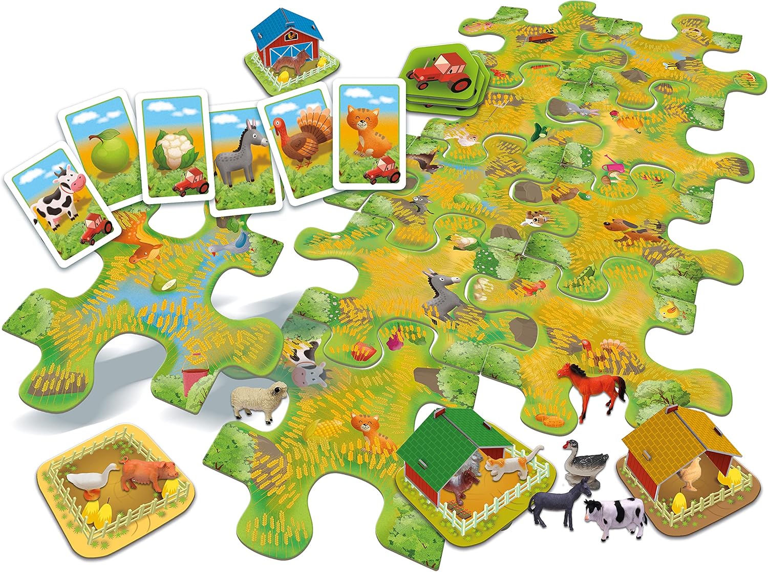Tactic Games Buscar y Encontrar: Granja, cartón, Multicolor, 6,2x25x25