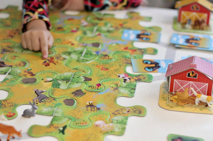 Tactic Games Buscar y Encontrar: Granja, cartón, Multicolor, 6,2x25x25