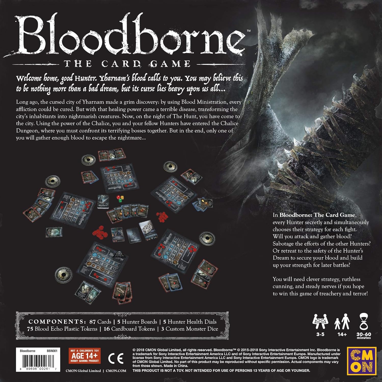 CMON | Bloodborne: The Card Game | Tabletop Game | Ages 14+ | 3-5 Players | 30-60 Minutes Playing Time