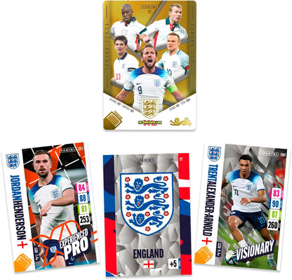 Panini England Adrenalyn XL 2024 Official Tournament Edition Trading Cards-Classic Tin, Mixed
