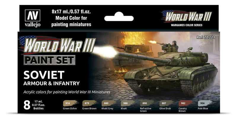 Vallejo AV Model Color Set - WWIII Soviet Armour&Infantry