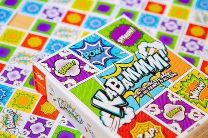 FoxMind Games: Kabammm! an Super Hero themed Game! Ideal for an Entire Family of Big and Little Heroes, Promotes Pattern Recognition, 2 to 6 Players, For Ages 7 and up