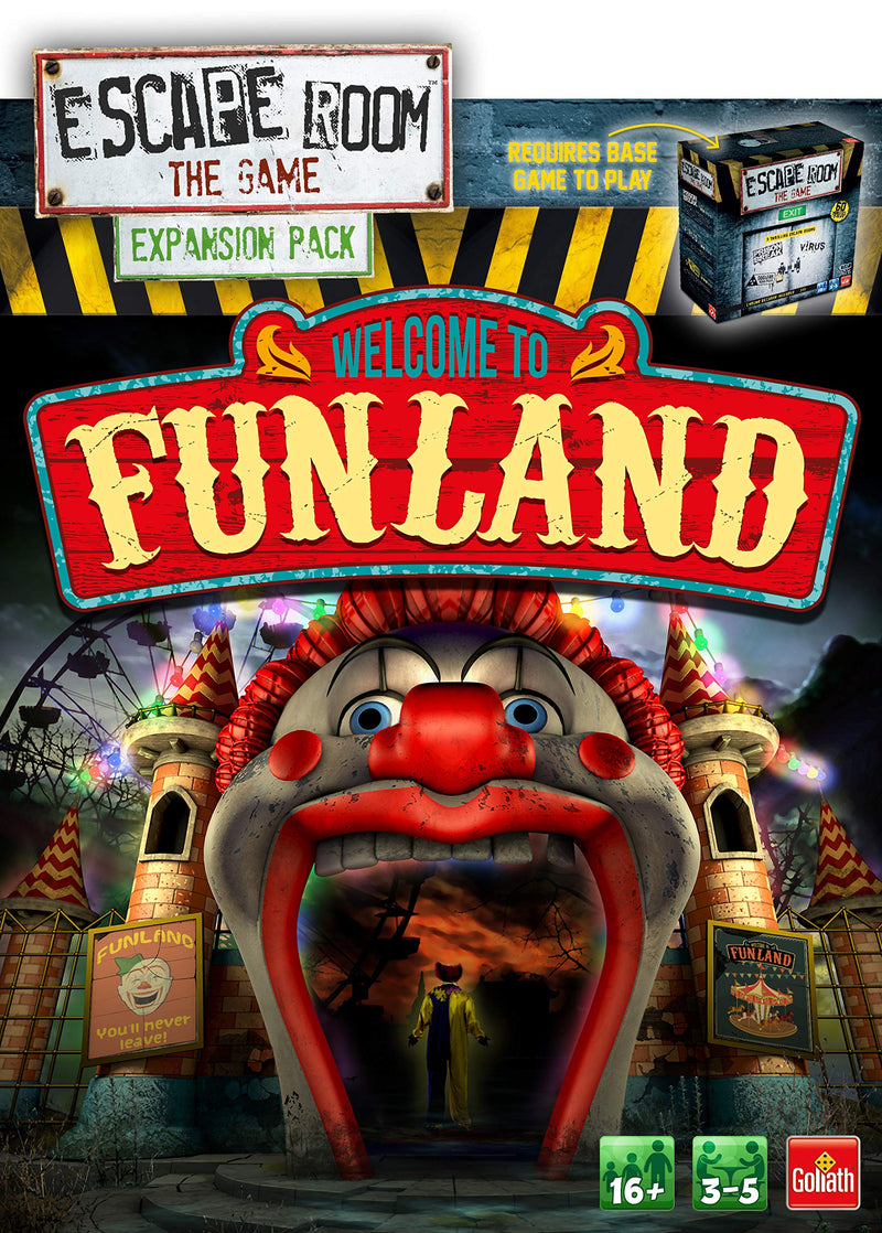 Escape Room: The Game - Welcome to Funland Expansion Pack | Board Games for Adults | For 3-5 Players | Ages 16+ Expansion Packs Welcome to Funland Single
