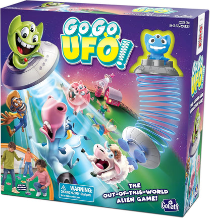 Goliath Games: Go Go UFO | The Out-Of-This-World Alien Game | Kids Action Game |For 2-6 Players | For Ages 6+