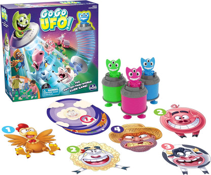Goliath Games: Go Go UFO | The Out-Of-This-World Alien Game | Kids Action Game |For 2-6 Players | For Ages 6+