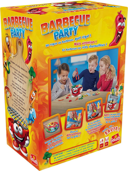 Goliath Games: BBQ Party - Who Will Be the Grill Master? | Kids Action Board Game | For 2-4 Players Ages 4+, Red