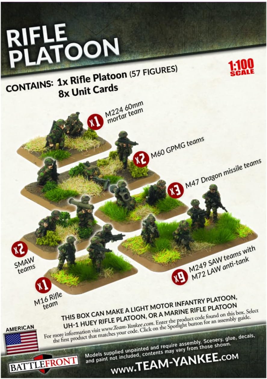 Flames of War Team Yankee US Rifle Platoon