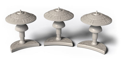 Gale force Nine LLC GFNST029 Nein Federation Starbases: Star Trek Ascendancy, Multicoloured