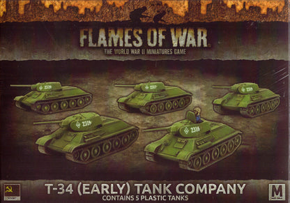 Flames of War: Mid War: Soviet: T-34 (Early) Tank Company (SBX39