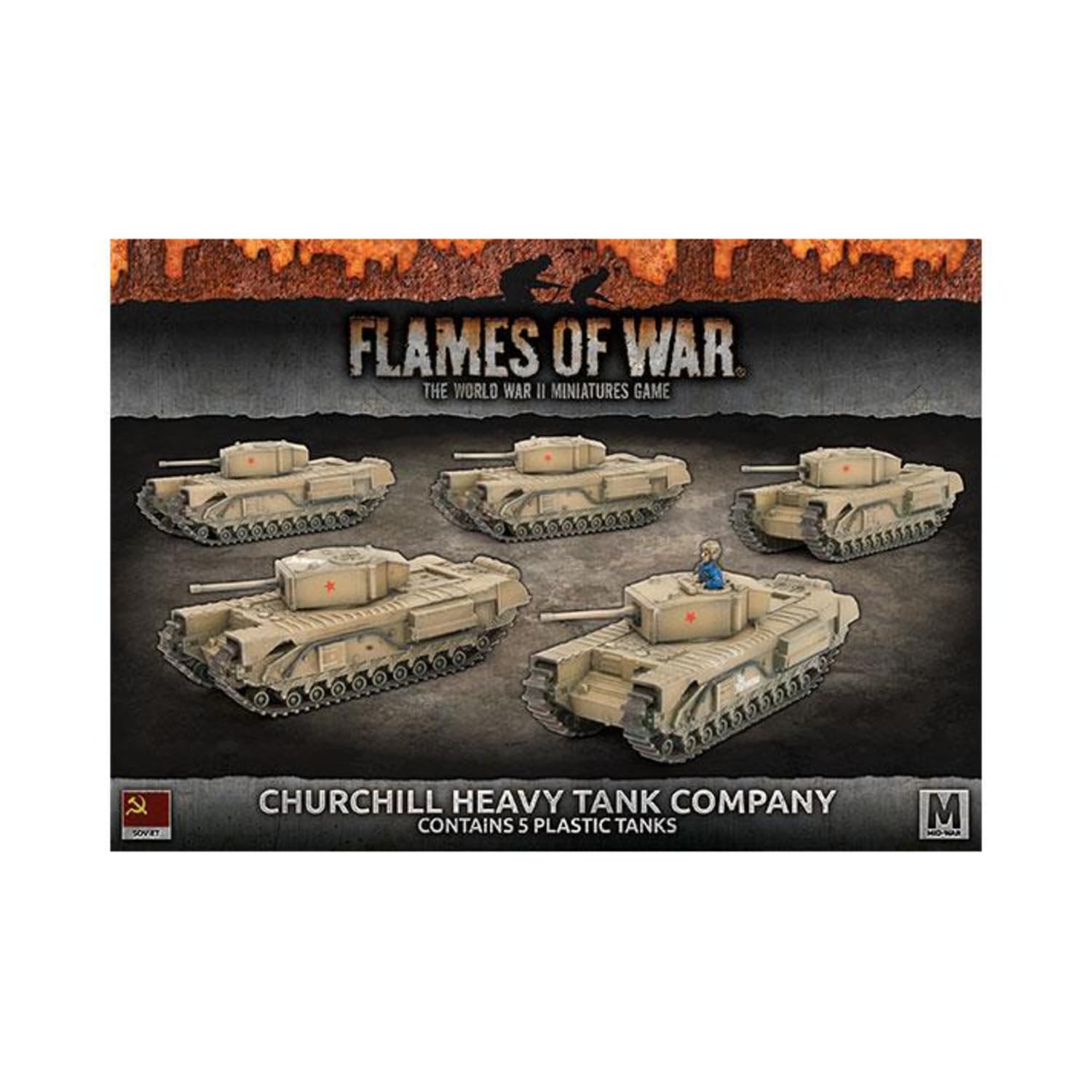 Flames of War: Mid War: Soviet: Churchill Heavy Tank Company (SBX56