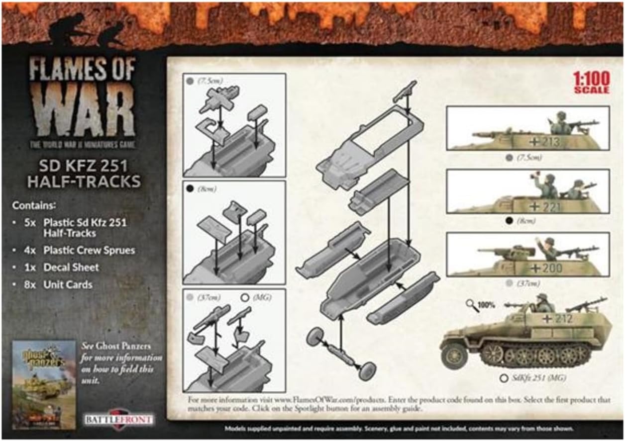 Flames of War - Mid War: German: SD Kfz 251 Transport Platoon (GBX124)