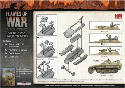 Flames of War - Mid War: German: SD Kfz 251 Transport Platoon (GBX124)