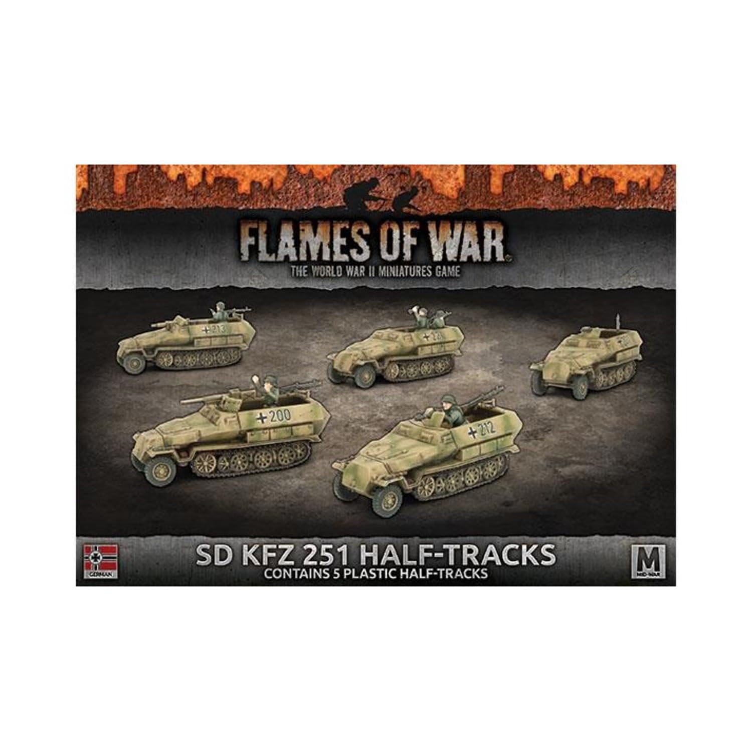 Flames of War - Mid War: German: SD Kfz 251 Transport Platoon (GBX124)