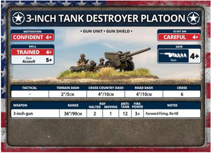 Flames of War 3 inch Towed Tank Destroyer Platoon (x4)