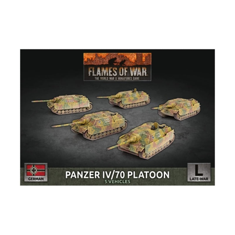 Battlefront GBX160 Panzer IV/70 Platoon (5 Vehicles) Plastic Gaming Miniatures