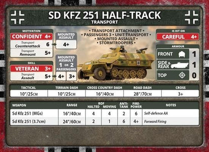 Flames of War German Armoured Panzergrenadier Company HQ (Late War, GBX168)