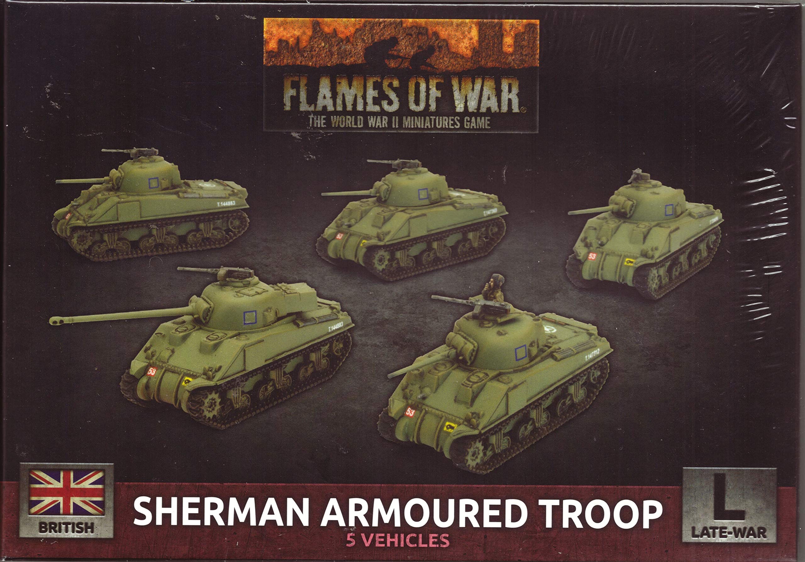 Flames of War Sherman Armoured Troop (Plastic)