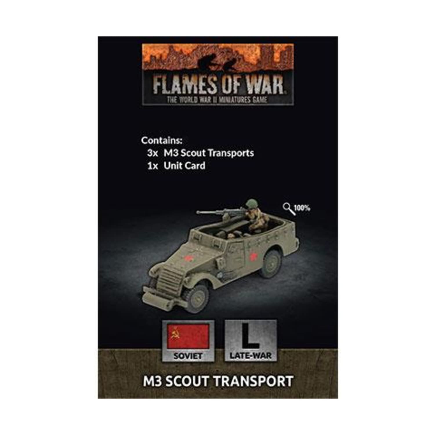Flames of War FoW Soviet M3 Scout Transport SU206