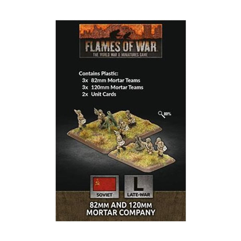 Flames of War Late War: Soviet 82mm and 120mm Mortar Company (SU781)