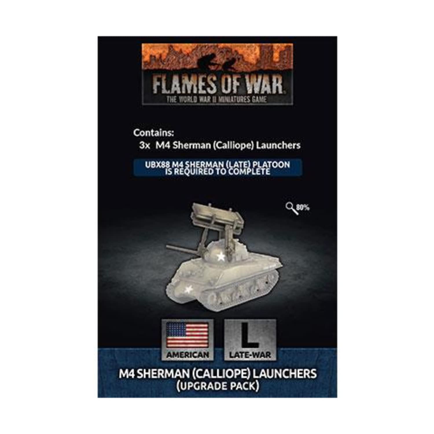 Battlefront Miniatures Flames of War WW2: M4 Sherman (Calliope) Launchers (Upgrade Pack