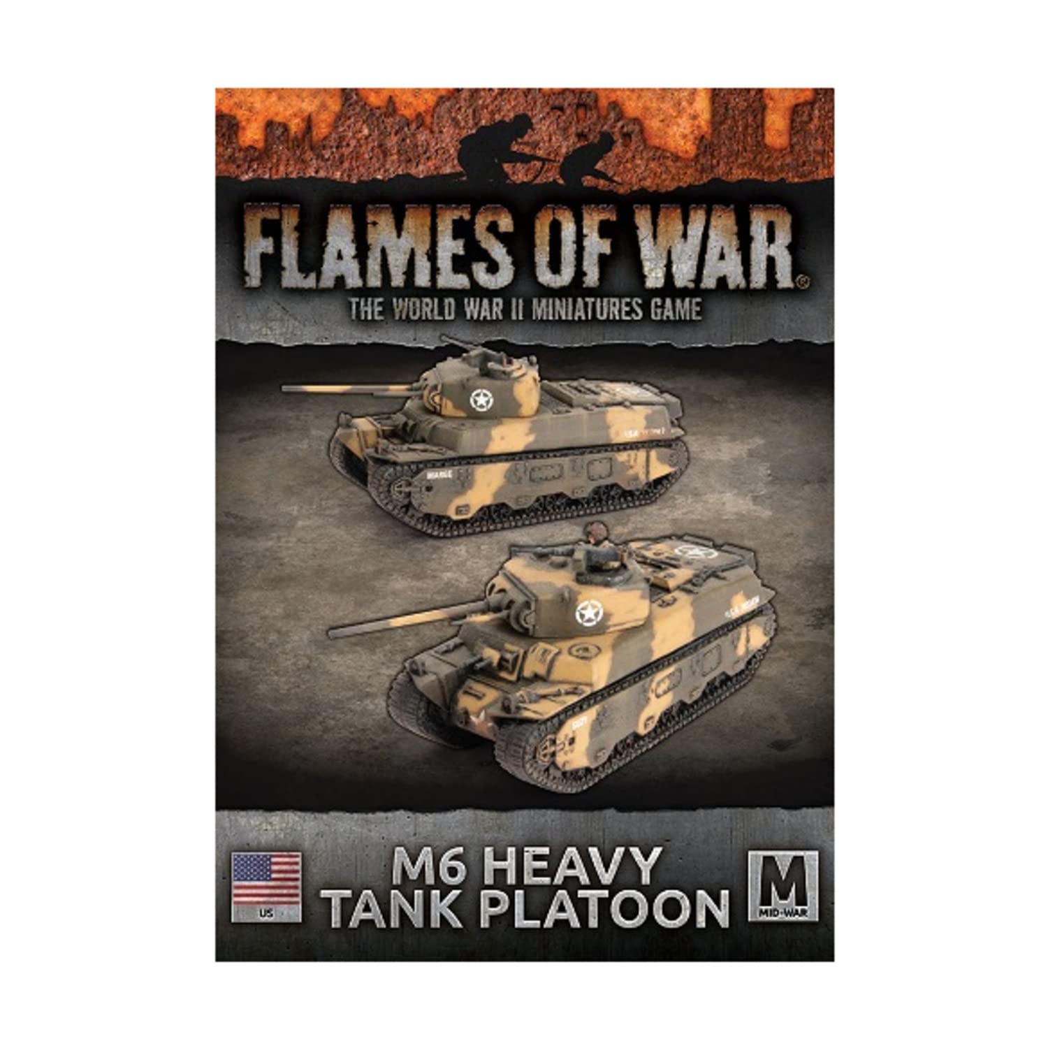 Battlefront Miniatures Flames of War WW2: US - M6 Heavy Tank Platoon