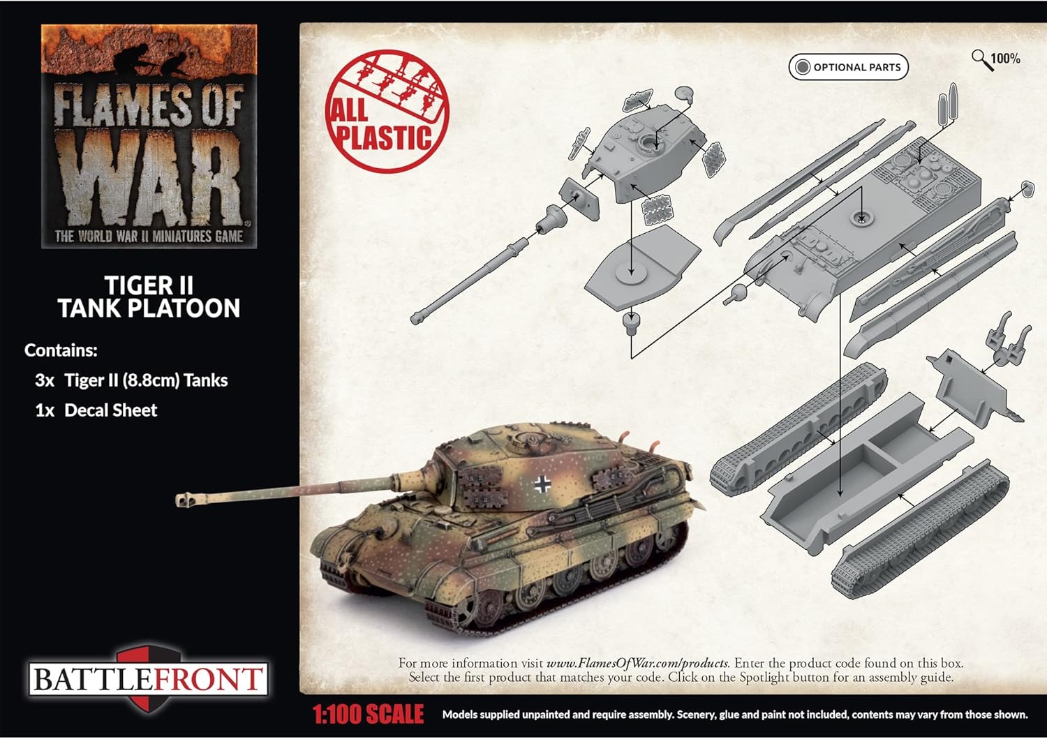 Flames of War GBX178 Tiger II Platoon