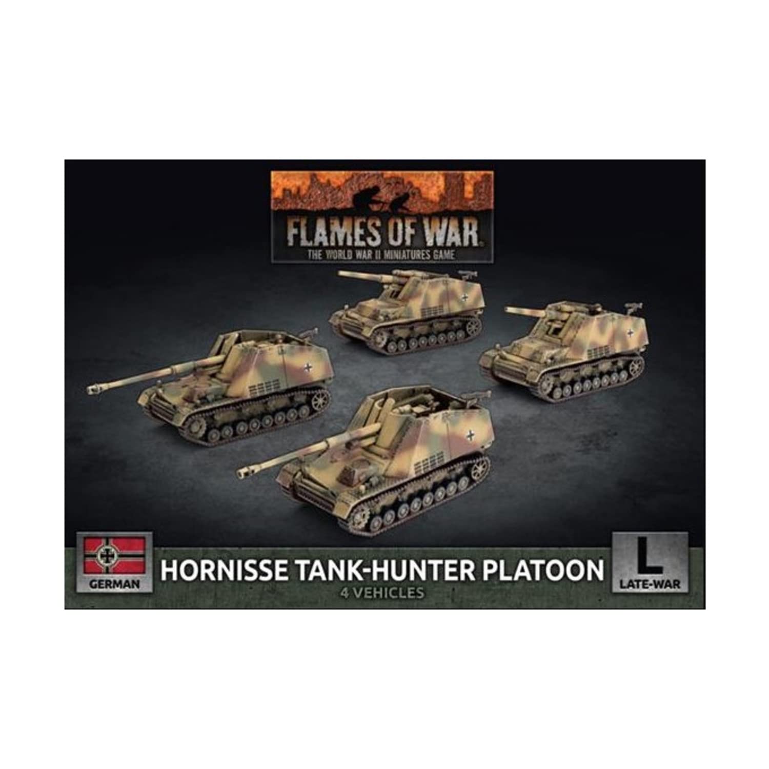 Hornisse (8.8Cm) / Hummel (15Cm) Tank-Hunter Platoon (X4 Plastic)