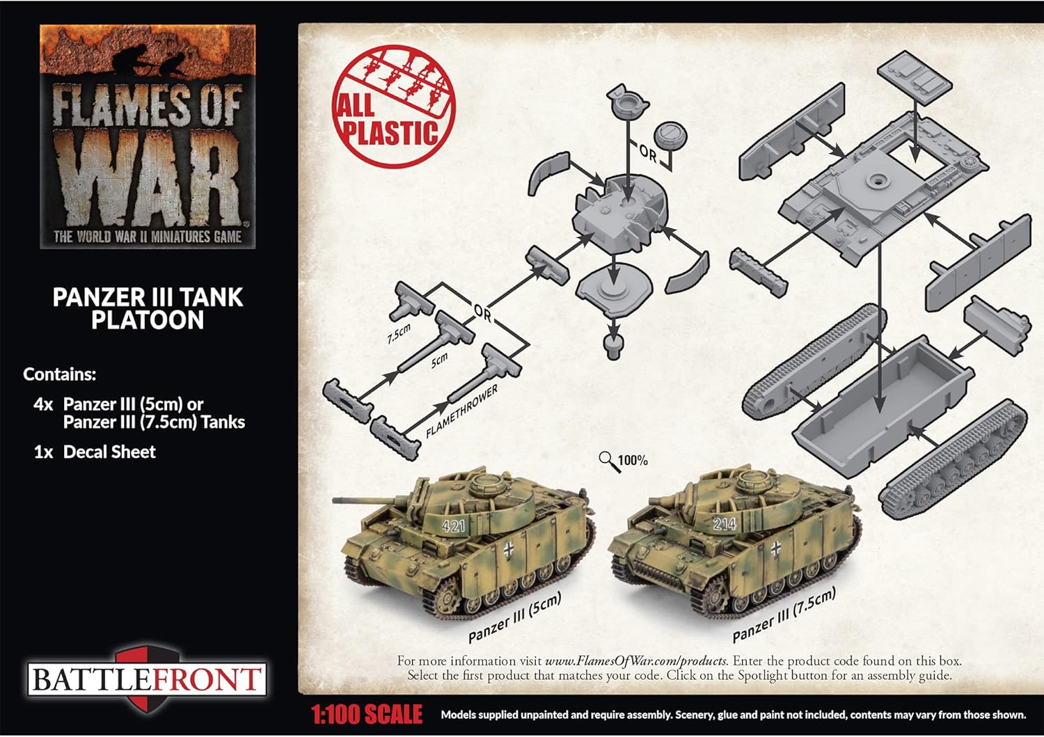Flames of War - Panzer III Tank Platoon
