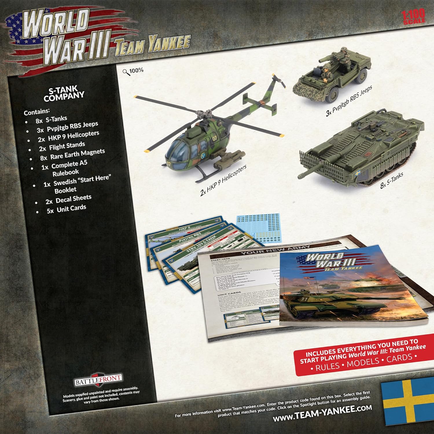 Flames of War - Team Yankee- Swedish S-Tank Company Starter Force