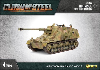 Gale Force Nine Clash of Steel: German: Hornisse Tank-Hunter Platoon (x4 Plastic), CSG06