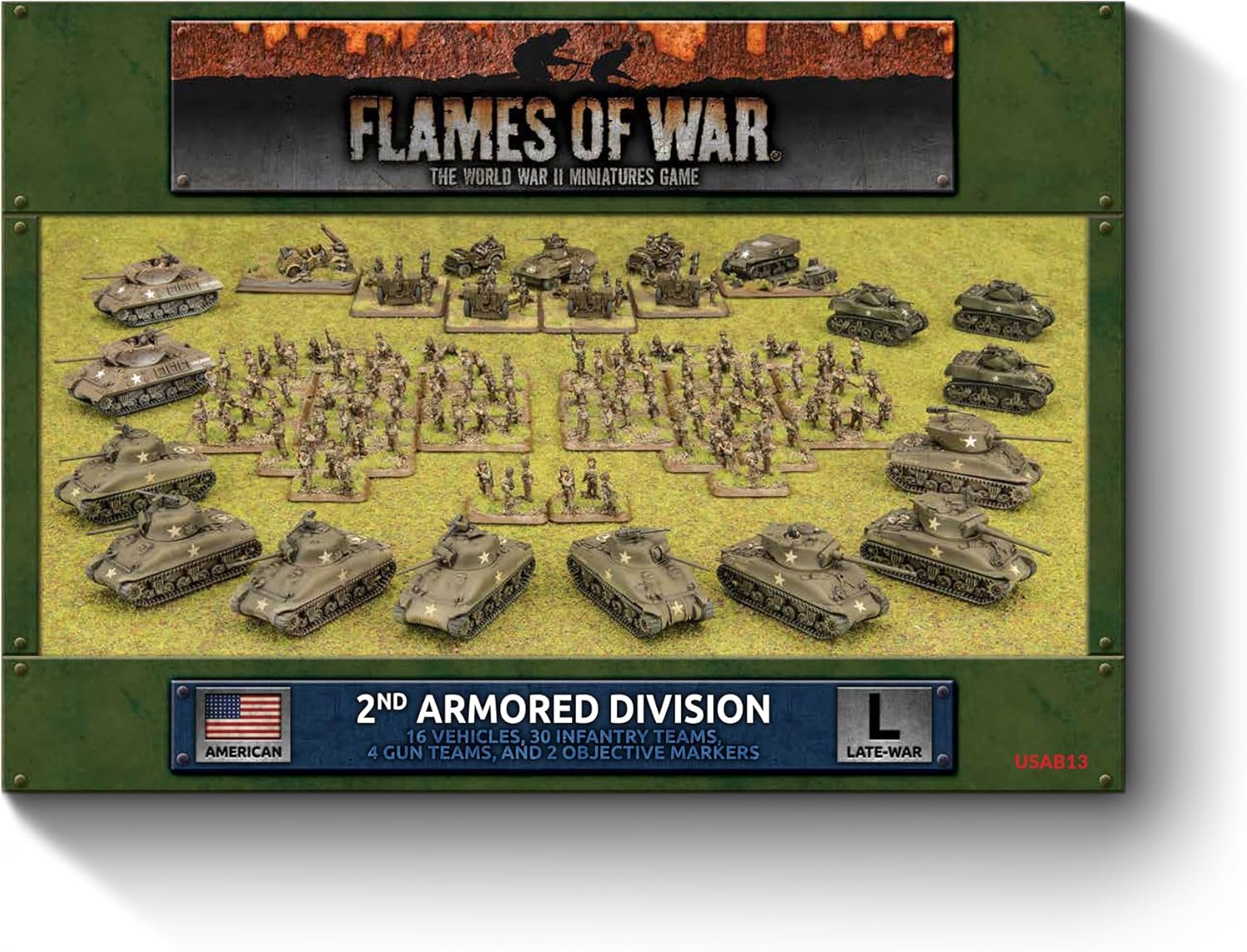 Flames of War - USAB13 - USA - 2nd Armoured Division