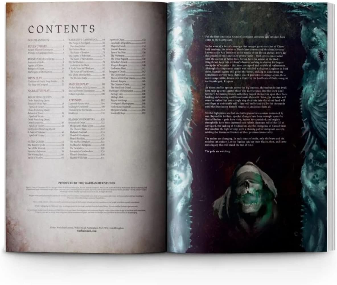 Games Workshop Warcry: Tome Of Champions