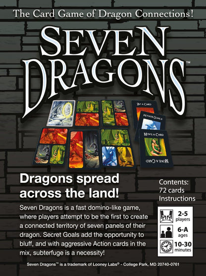 Looney Labs LON00039 Seven Dragons Board Game