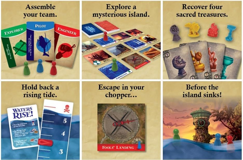 Gamewright | Forbidden Island | Board Game | Ages 10+ | 2-4 Players | 30 Minutes Playing Time